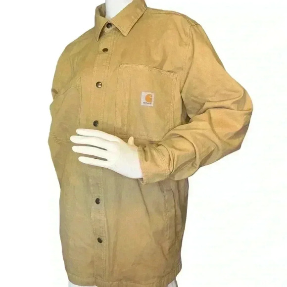 Carhartt Rigged Flex Camvas Fleece Lined Work Men’s Shirt Jacket. - Picture 6 of 11